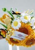 Sunny Sunflower Micro Crochet Bouquet