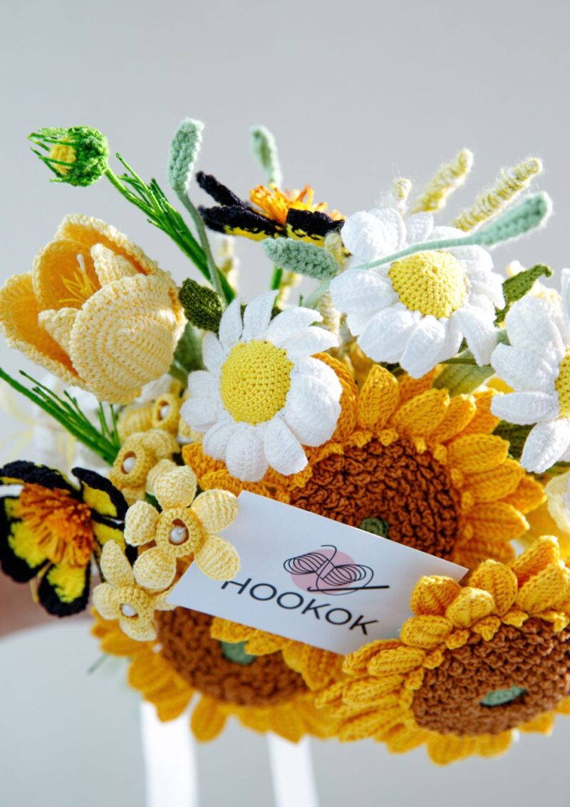Sunny Sunflower Micro Crochet Bouquet Sunny Sunflower Micro Crochet Bouquet